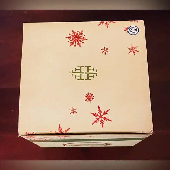 BNIB Fitz and Floyd Holly Hat Snowman Ceramic Basket 2013 Christmas Candy Dish - Picture 10 of 10